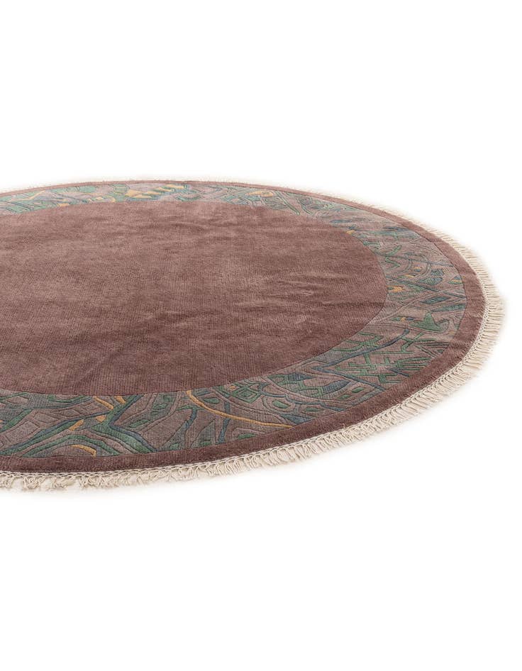 Detail image of  7' 5 x 7' 6  Hand Knotted Tibet Wool Round Rug