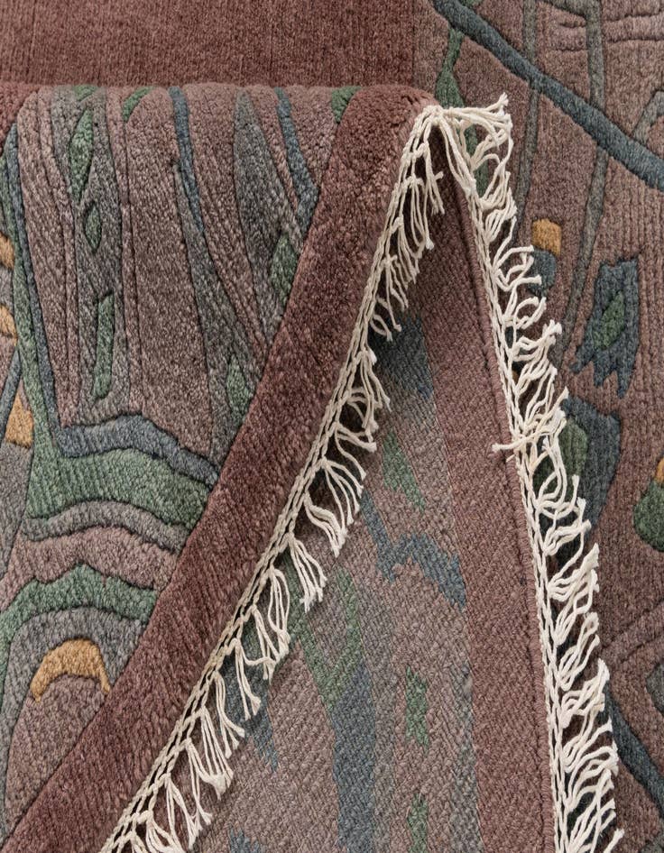 Detail image of  7' 5 x 7' 6  Hand Knotted Tibet Wool Round Rug