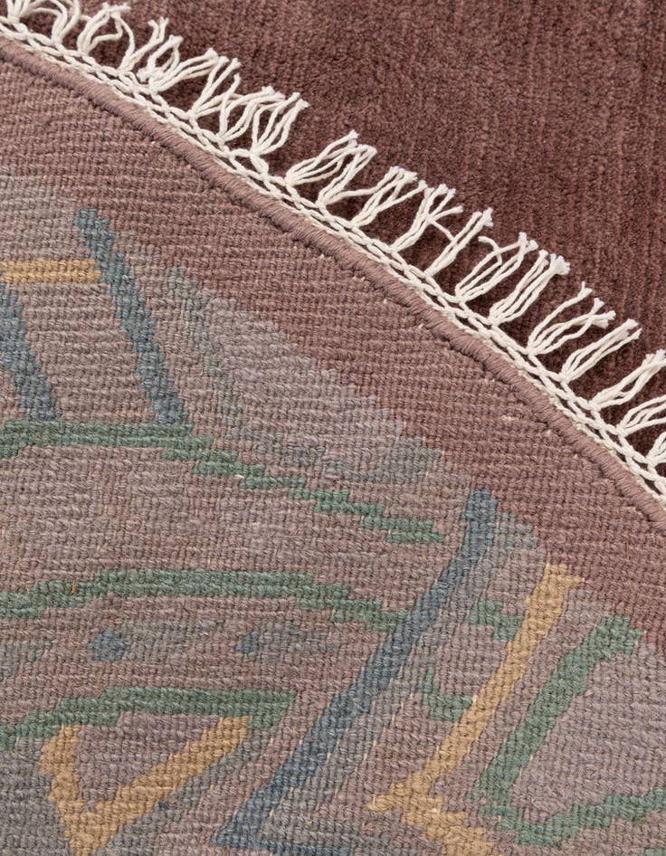 Detail image of  7' 5 x 7' 6  Hand Knotted Tibet Wool Round Rug