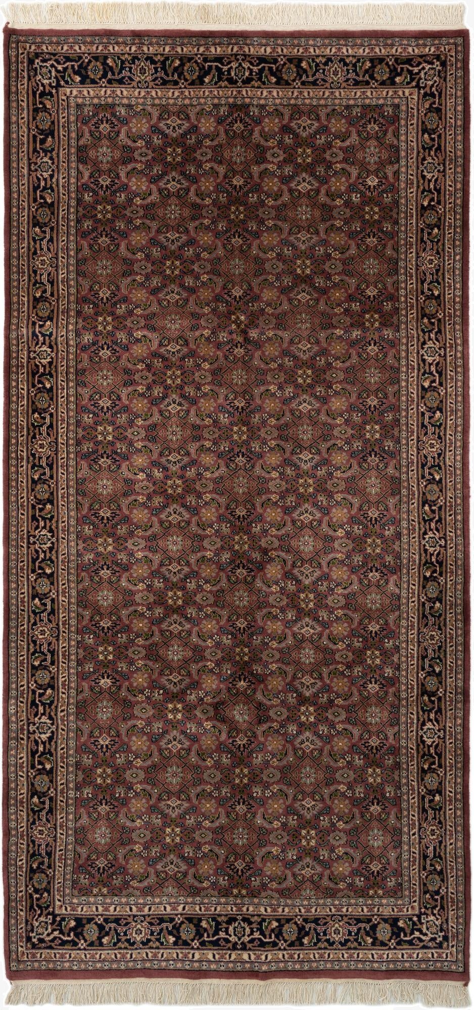  5' x 10' 4  Hand Knotted Bidjar Wool Runner Rug