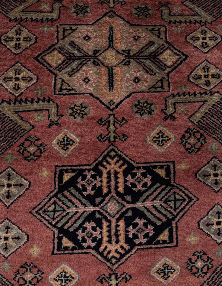 Detail image of  2' 9 x 9' 9  Hand Knotted Bokhara Oriental Wool Runner Rug