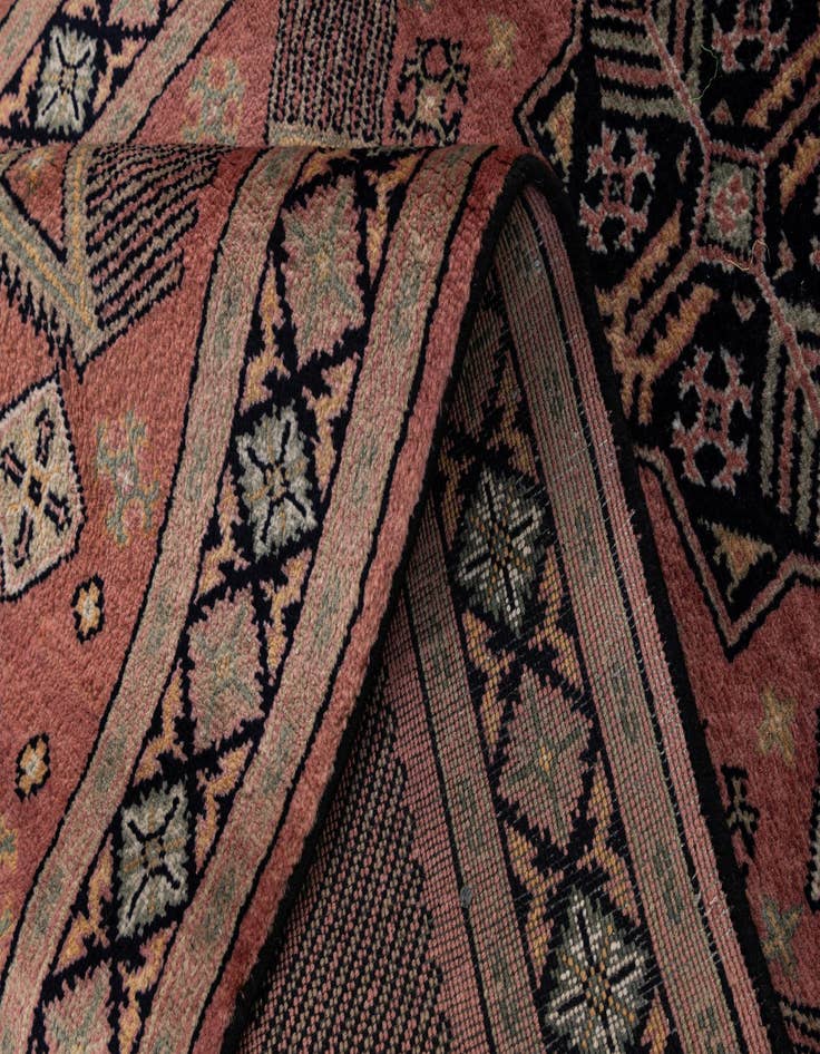 Detail image of  2' 9 x 9' 9  Hand Knotted Bokhara Oriental Wool Runner Rug