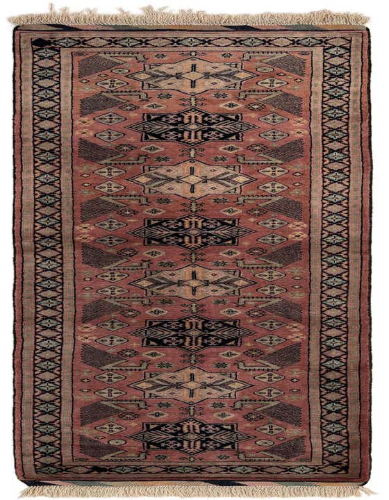 Primary image  2' 9 x 9' 9  Hand Knotted Bokhara Oriental Wool Runner Rug