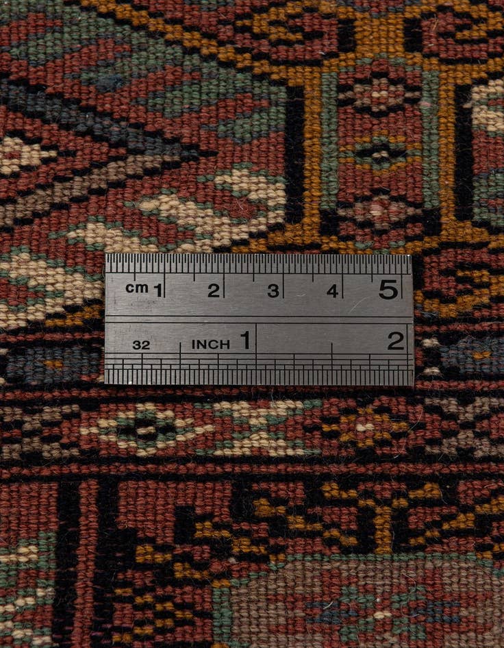 Detail image of  2' 6 x 5' 9  Hand Knotted Bokhara Oriental Wool Runner Rug