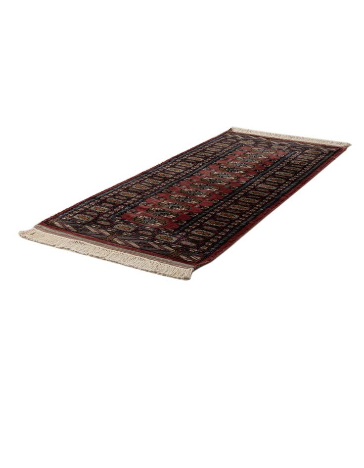 Detail image of  2' 6 x 5' 9  Hand Knotted Bokhara Oriental Wool Runner Rug