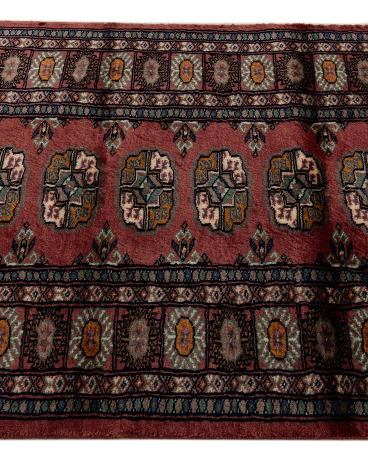 Detail image of  2' 6 x 5' 9  Hand Knotted Bokhara Oriental Wool Runner Rug