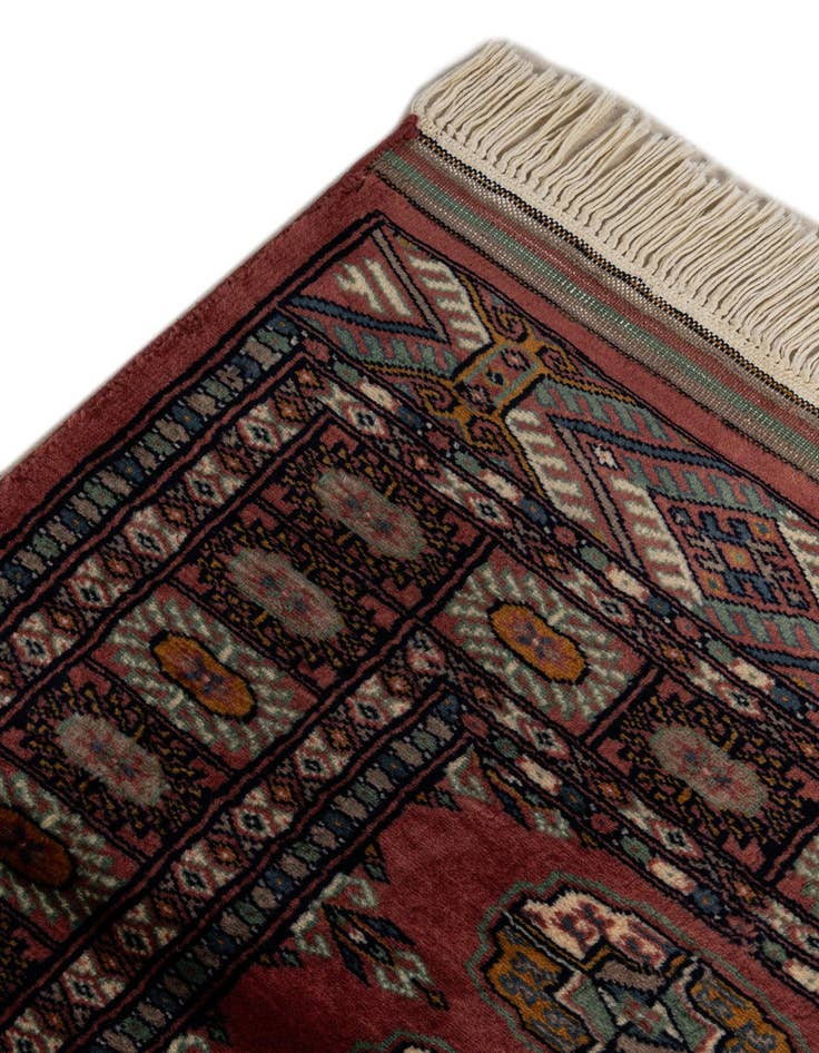 Detail image of  2' 6 x 5' 9  Hand Knotted Bokhara Oriental Wool Runner Rug