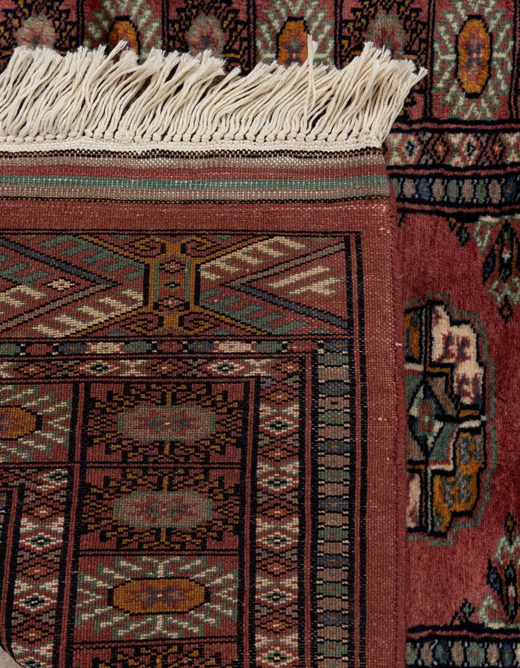 Detail image of  2' 6 x 5' 9  Hand Knotted Bokhara Oriental Wool Runner Rug