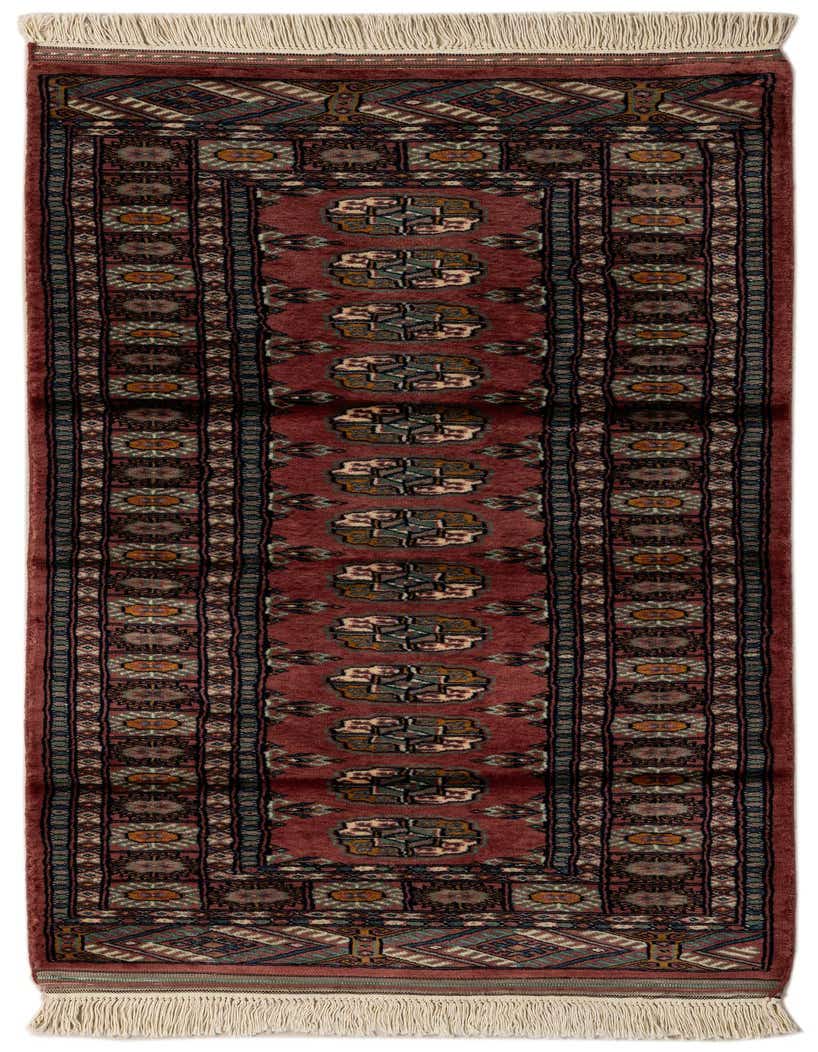 Primary image  2' 6 x 5' 9  Hand Knotted Bokhara Oriental Wool Runner Rug