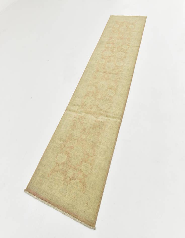 Detail image of  2' 7 x 9' 8  Hand Knotted Peshawar Ziegler Runner Rug