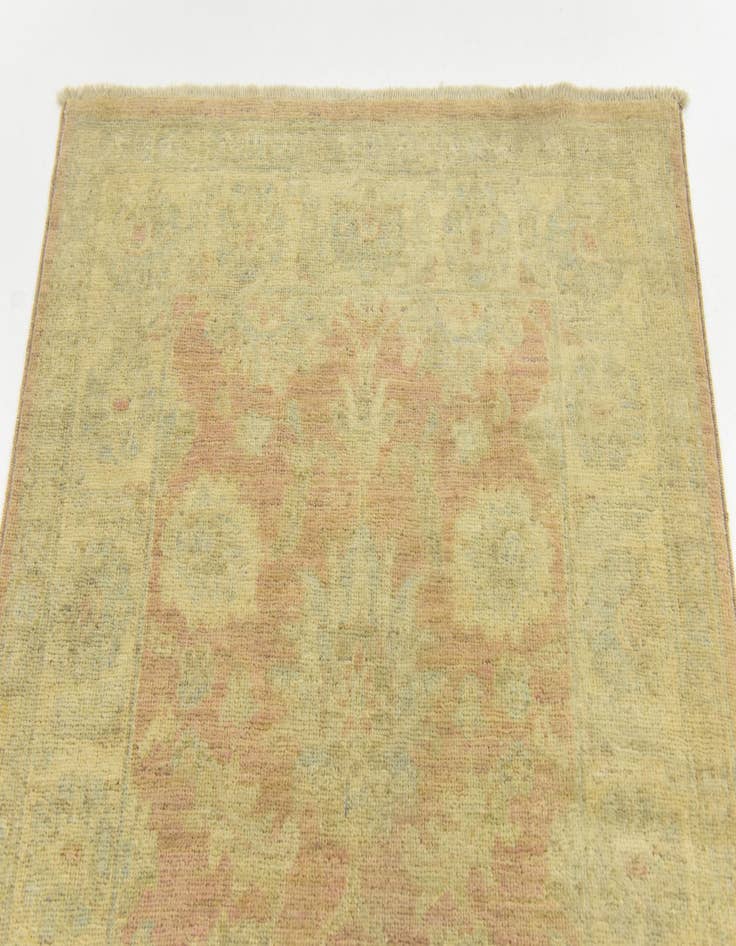 Detail image of  2' 7 x 9' 8  Hand Knotted Peshawar Ziegler Runner Rug