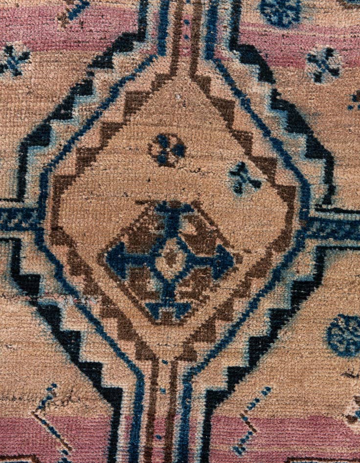Detail image of  3' x 6' 9  Hand Knotted Ultra Vintage Persian Wool Runner Rug