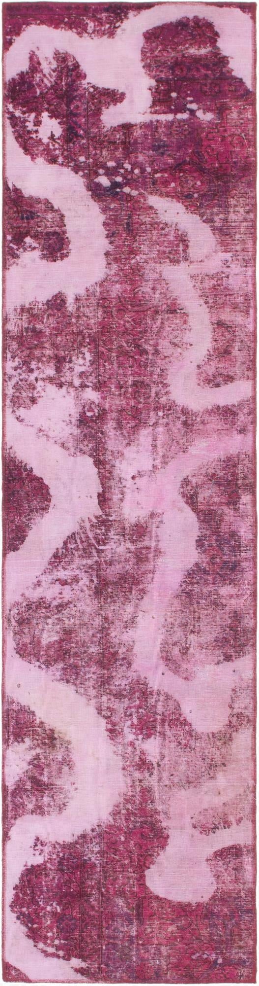  2' 7 x 10' 6  Hand Knotted Ultra Vintage Persian Wool Runner Rug