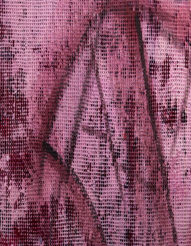 Detail image of  3' 9 x 4' 2  Hand Knotted Ultra Vintage Persian Wool Square Rug