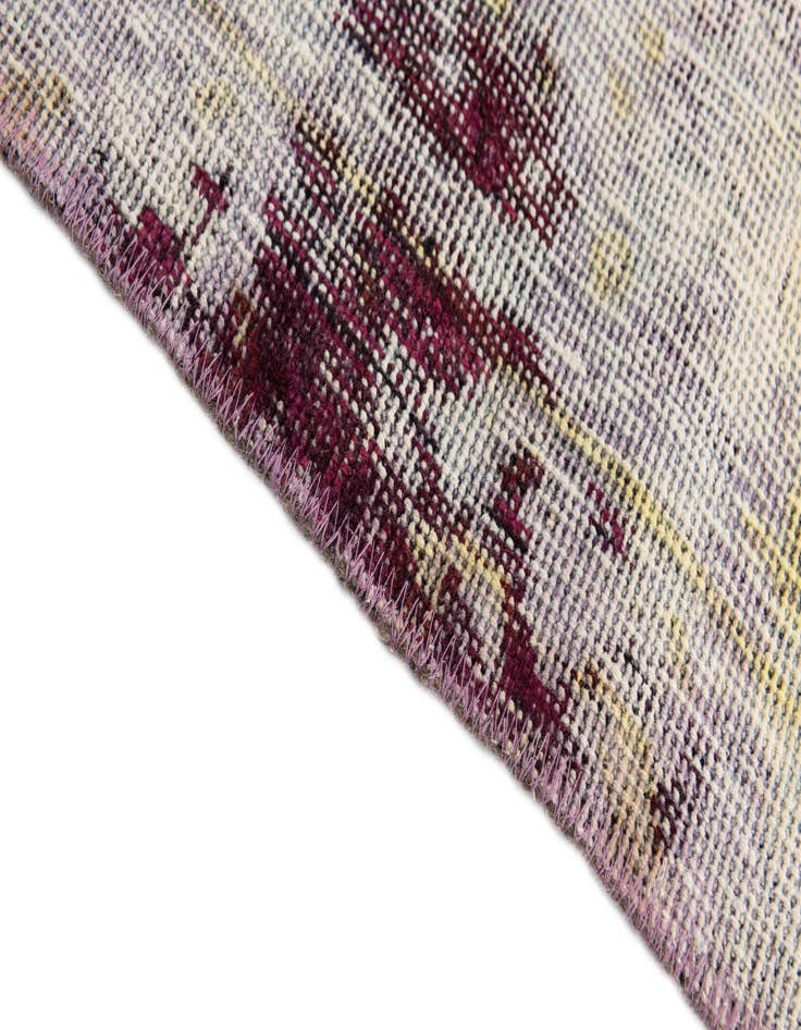 Detail image of  3' 4 x 3' 8  Hand Knotted Ultra Vintage Persian Wool Square Rug