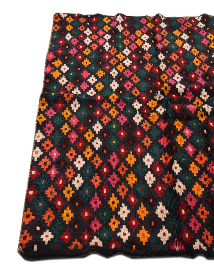 Detail image of  3' 10 x 5' 7  Hand Knotted Balouch Wool Rug