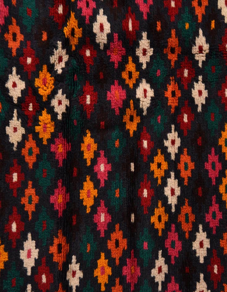 Detail image of  3' 10 x 5' 7  Hand Knotted Balouch Wool Rug