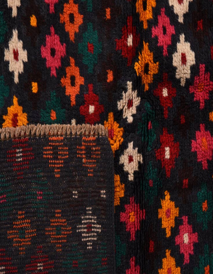 Detail image of  3' 10 x 5' 7  Hand Knotted Balouch Wool Rug