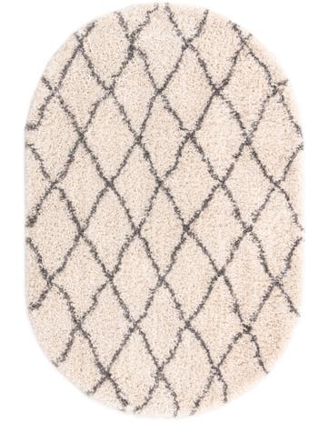 4' x 6' Moroccan Shag Oval Rug
