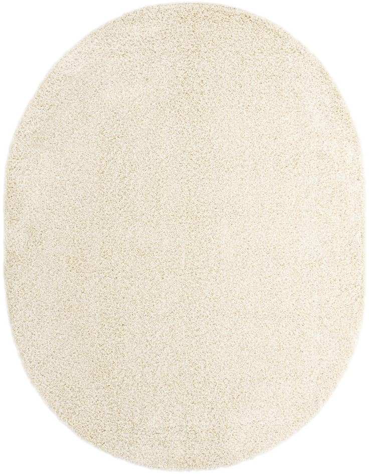Detail image of 7' 10 x 10' Solid Shag Oval Rug