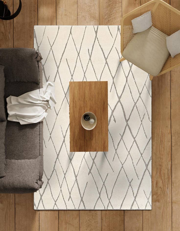 Detail image of  9' x 12' Atlas Moroccan Wool Rug