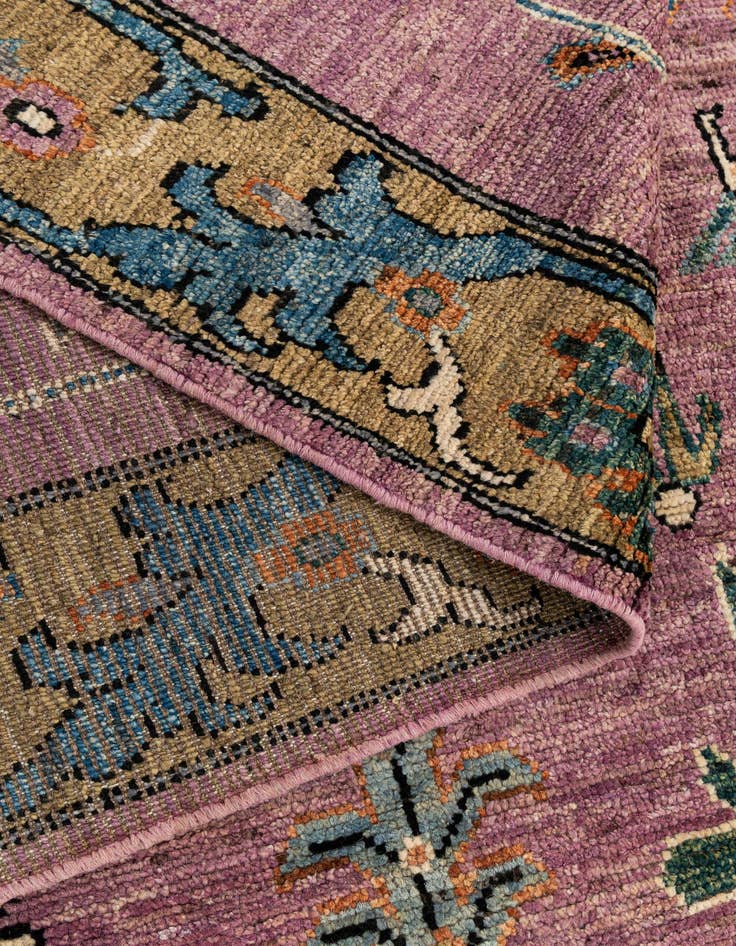 Detail image of  8' 4 x 10' 2  Hand Knotted Oushak Wool Rug