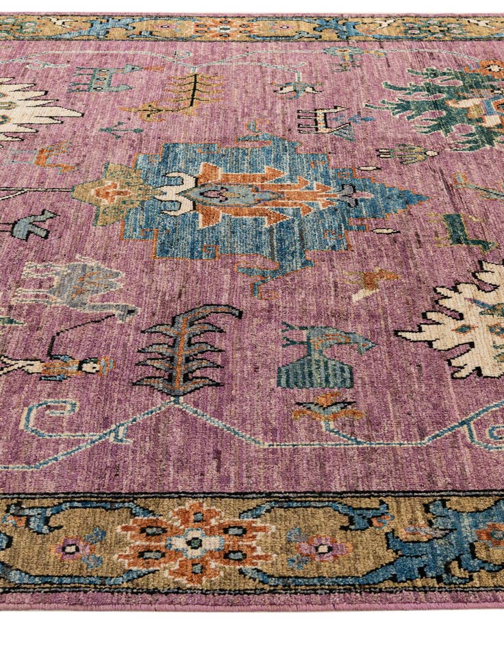 Detail image of  8' 4 x 10' 2  Hand Knotted Oushak Wool Rug