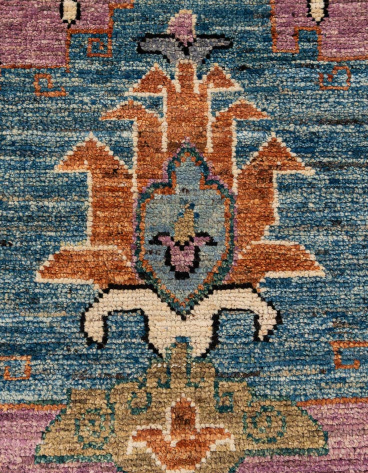 Detail image of  8' 4 x 10' 2  Hand Knotted Oushak Wool Rug
