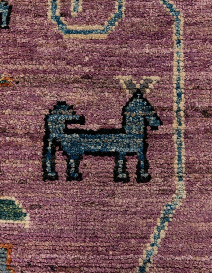 Detail image of  8' 4 x 10' 2  Hand Knotted Oushak Wool Rug