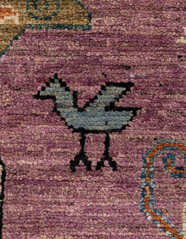 Detail image of  8' 4 x 10' 2  Hand Knotted Oushak Wool Rug