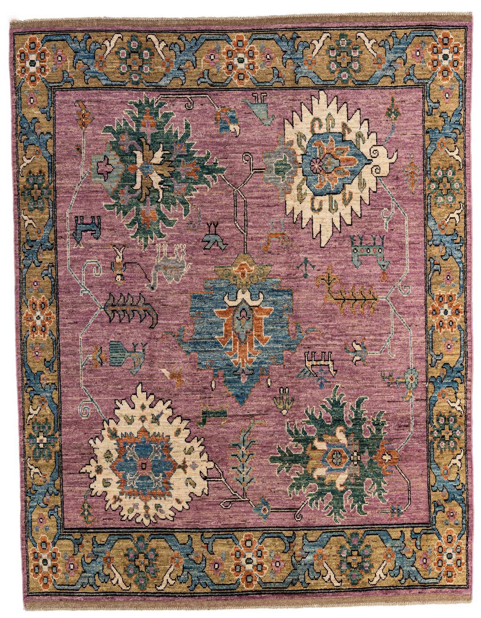 Primary image  8' 4 x 10' 2  Hand Knotted Oushak Wool Rug