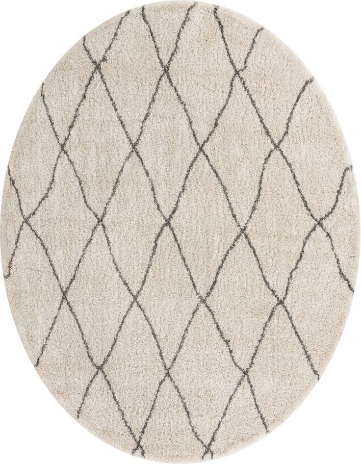 Detail image of  9' 10 x 9' 10 Moroccan Shag Round Rug