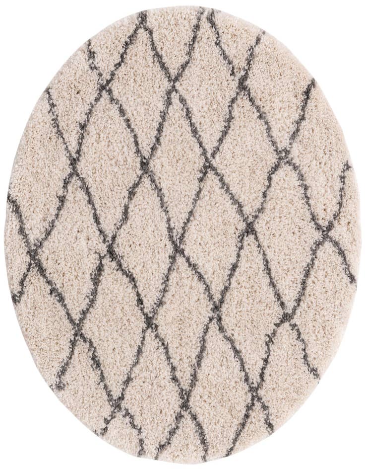 Detail image of  4' x 4' Moroccan Shag Round Rug