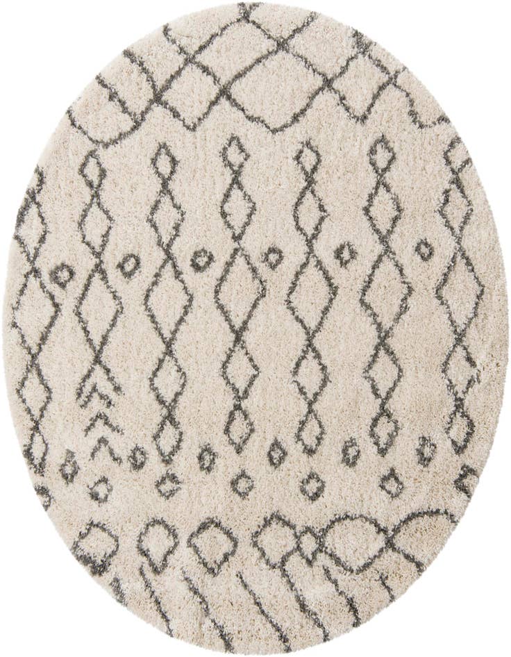 Detail image of  6' x 6' Moroccan Shag Round Rug