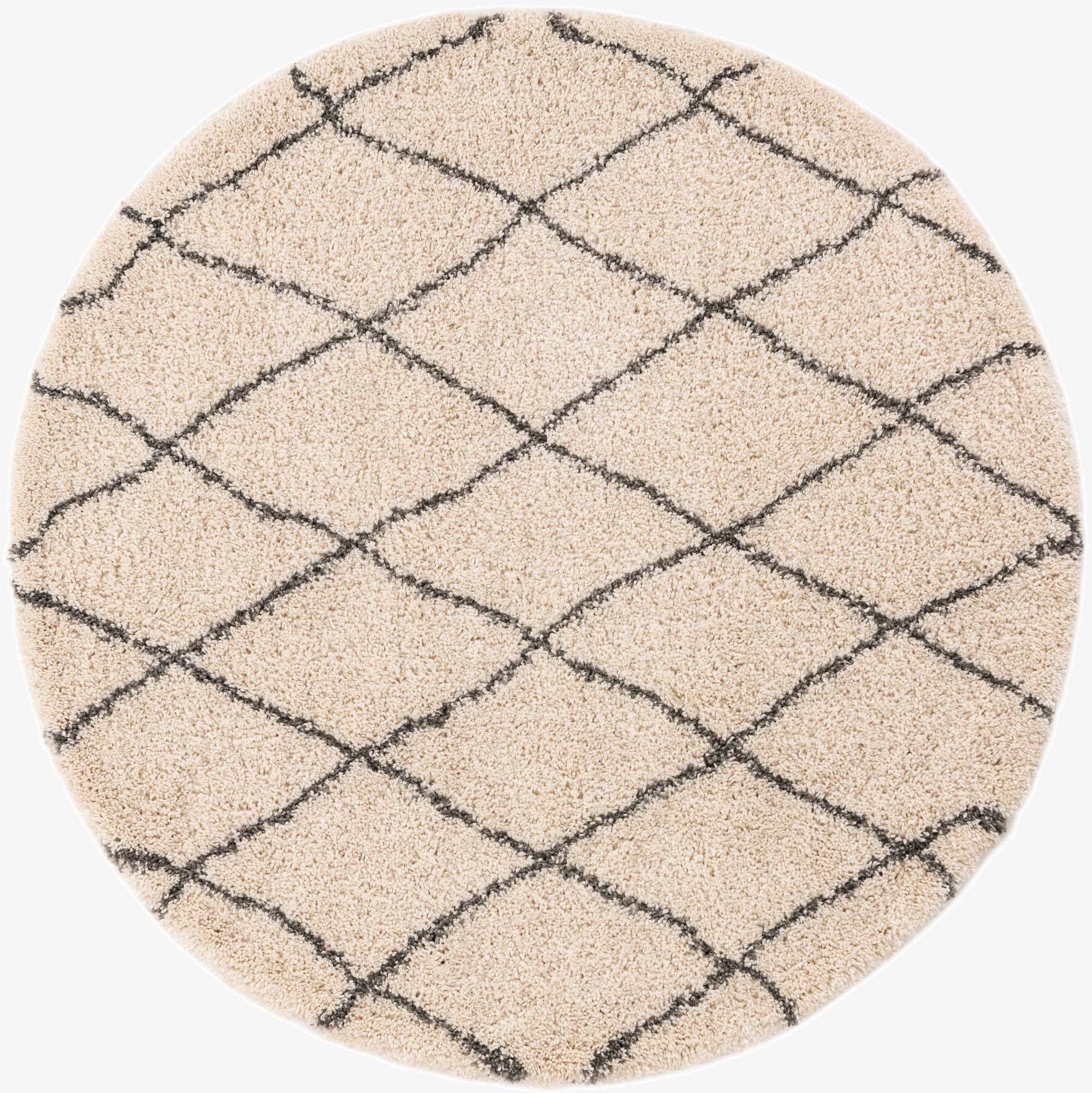  6' x 6' Moroccan Shag Round Rug