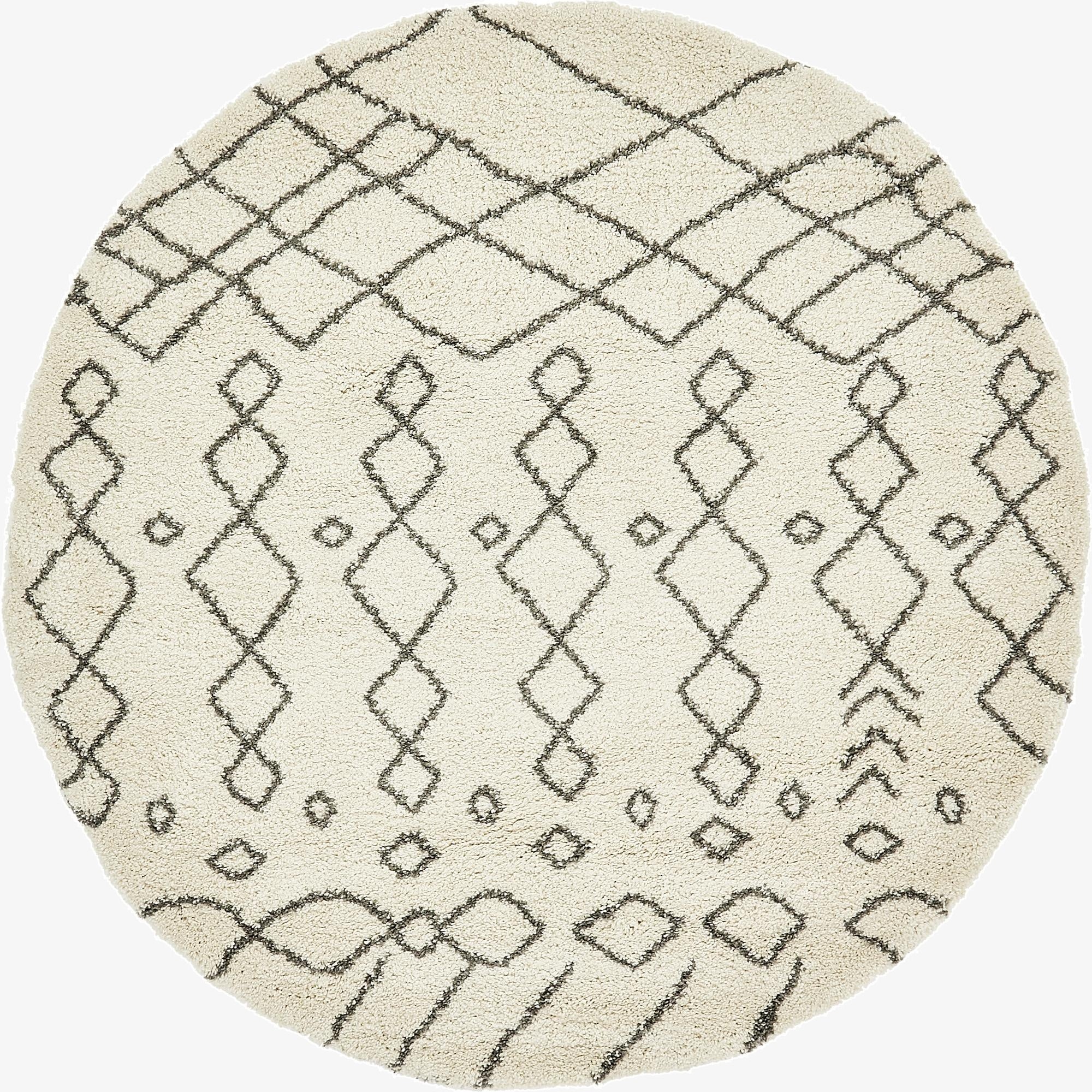  8' x 8' Moroccan Shag Round Rug