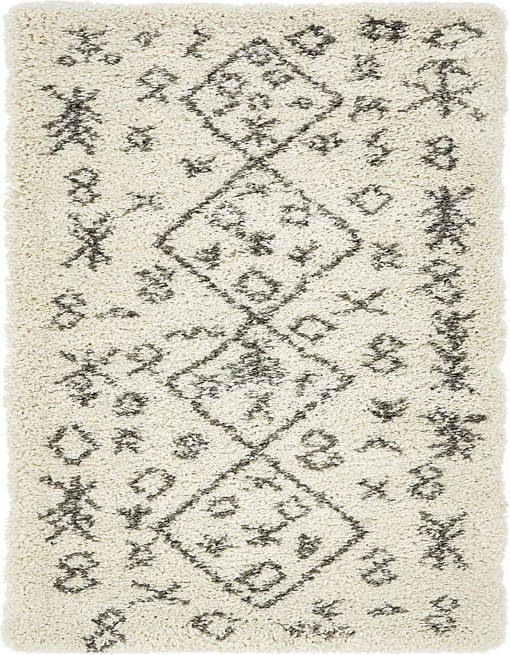 Detail image of  2' 7 x 6' Moroccan Shag Runner Rug