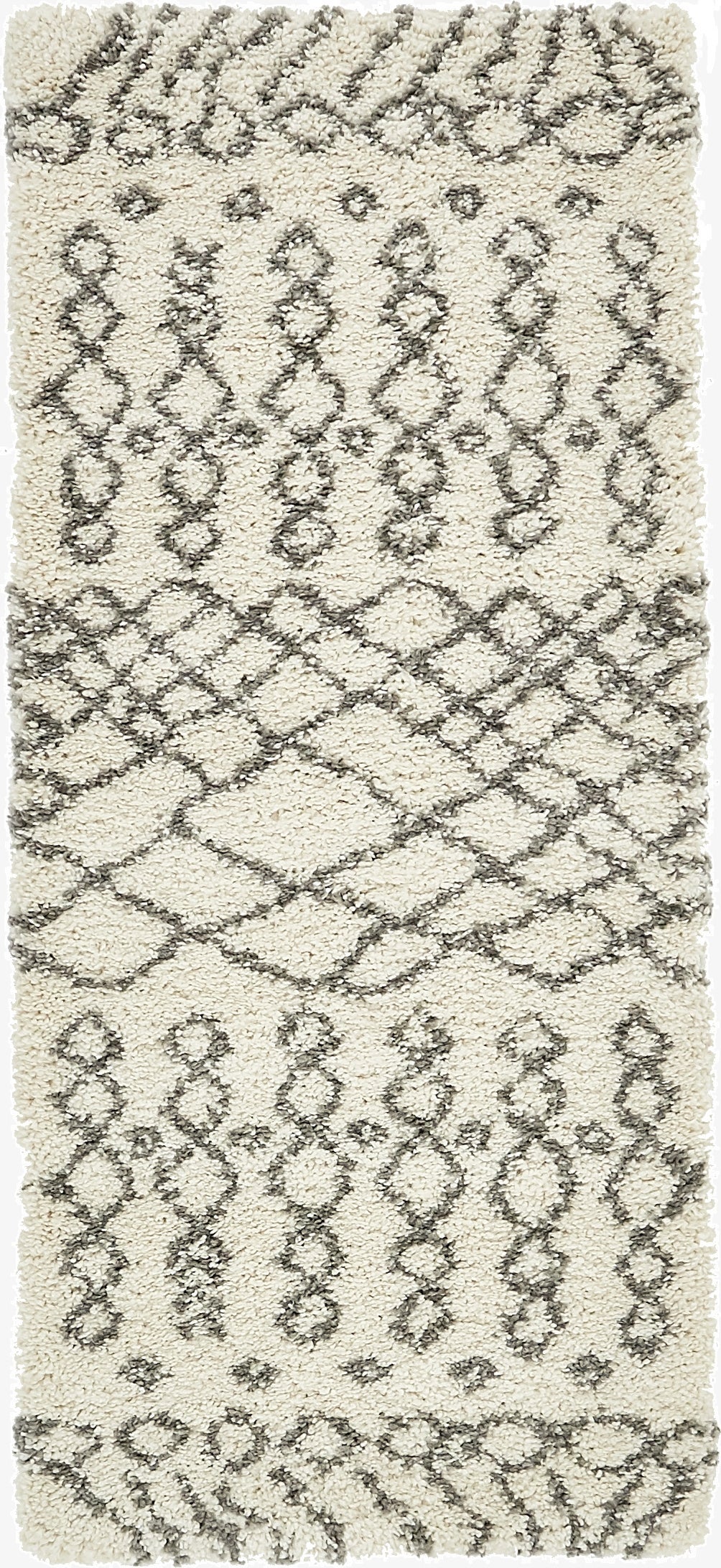  2' 7 x 6' Moroccan Shag Runner Rug