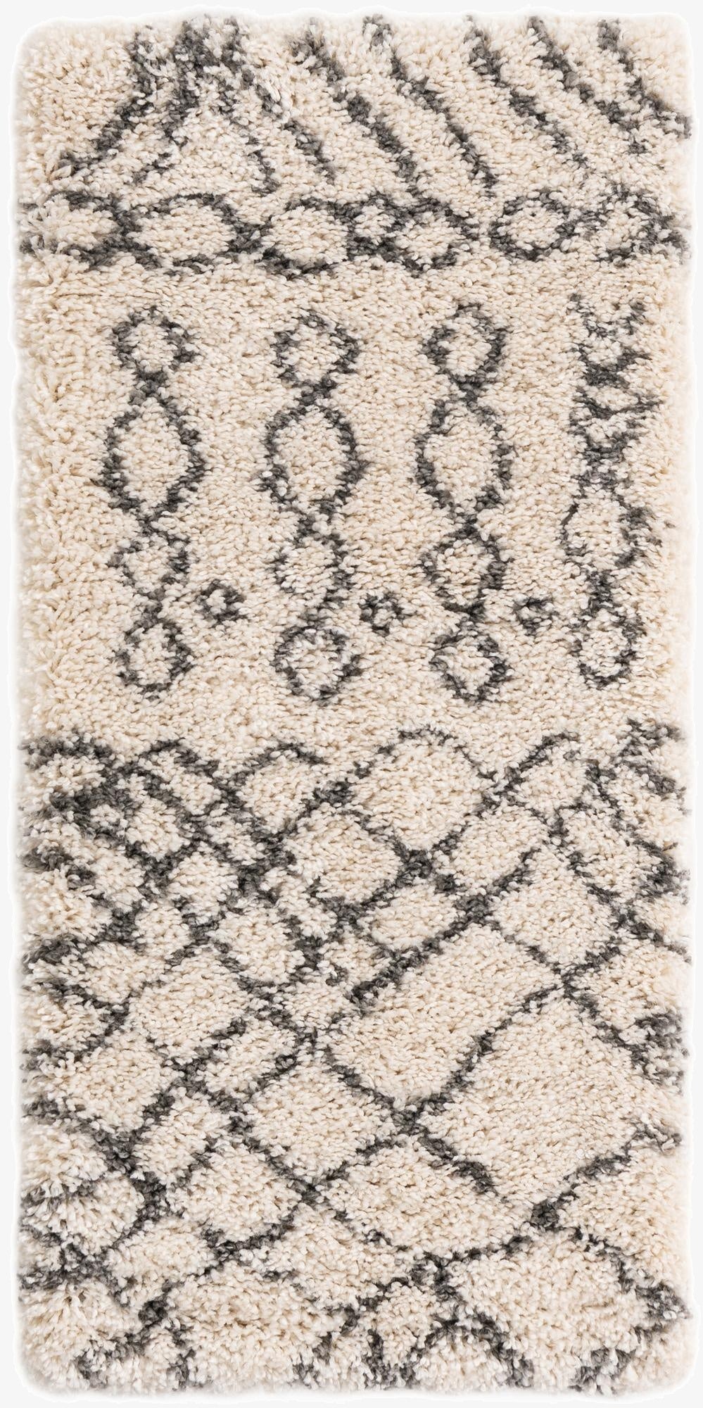 2' x 4' Moroccan Shag Runner Rug
