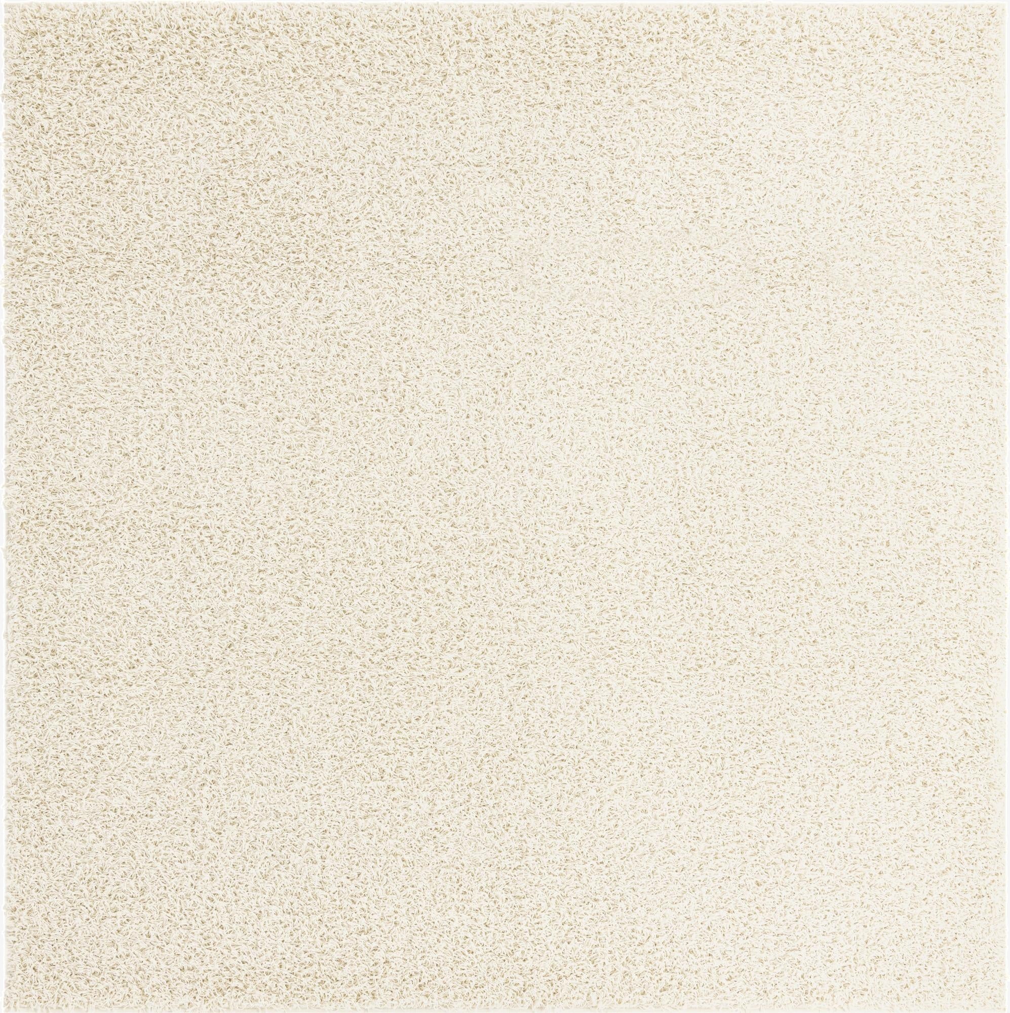  7' x 7' Comfort Solid Shag Square Rug