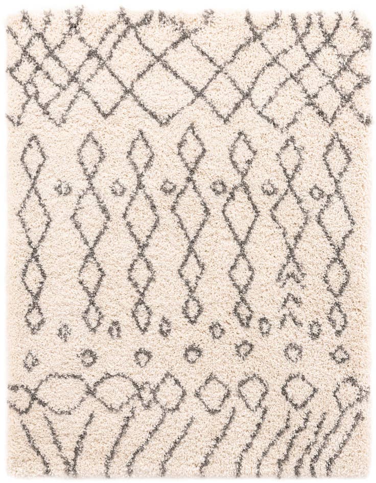 Detail image of  5' 3 x 5' 3 Moroccan Shag Square Rug