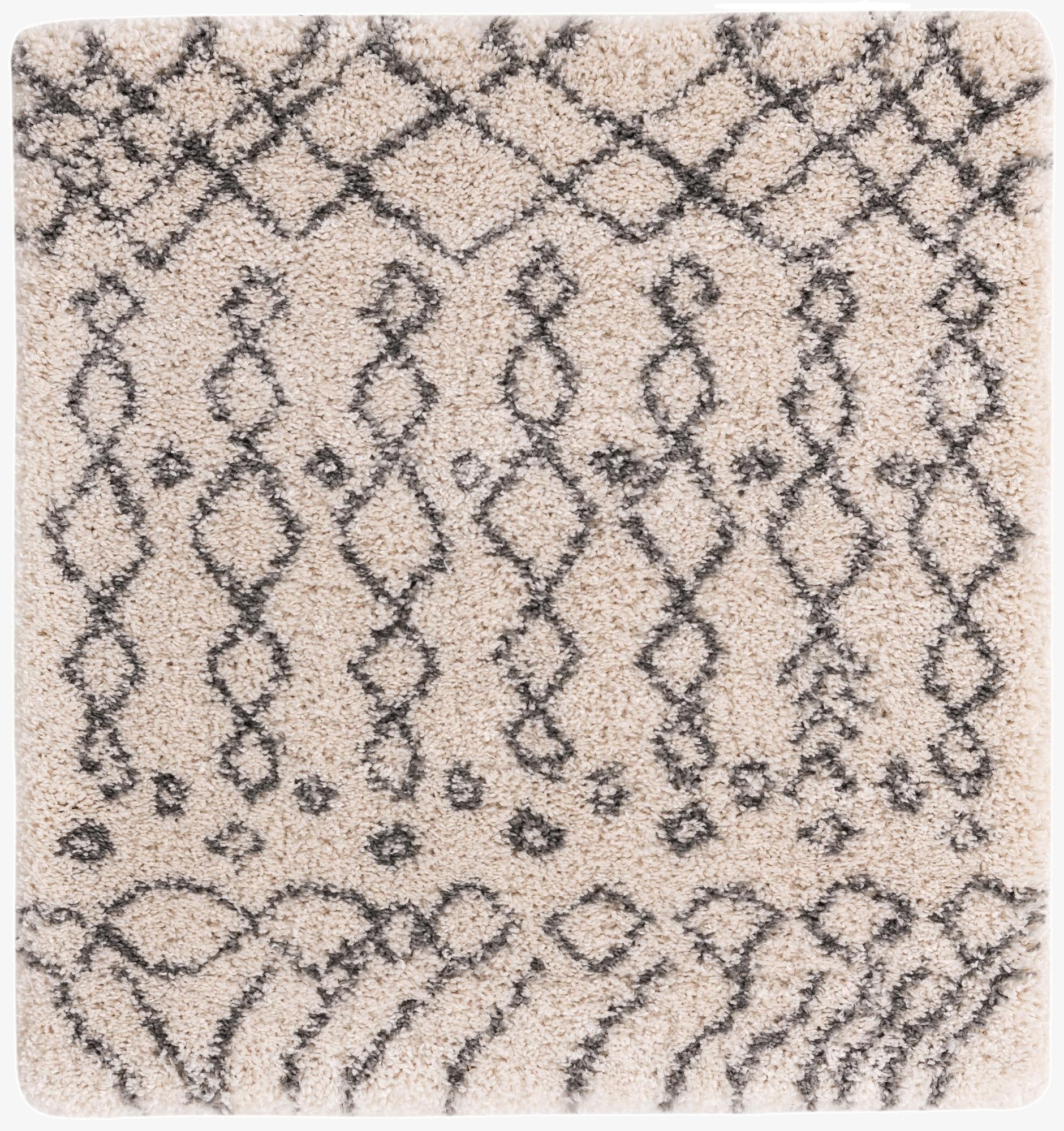  4' x 4' Moroccan Shag Square Rug