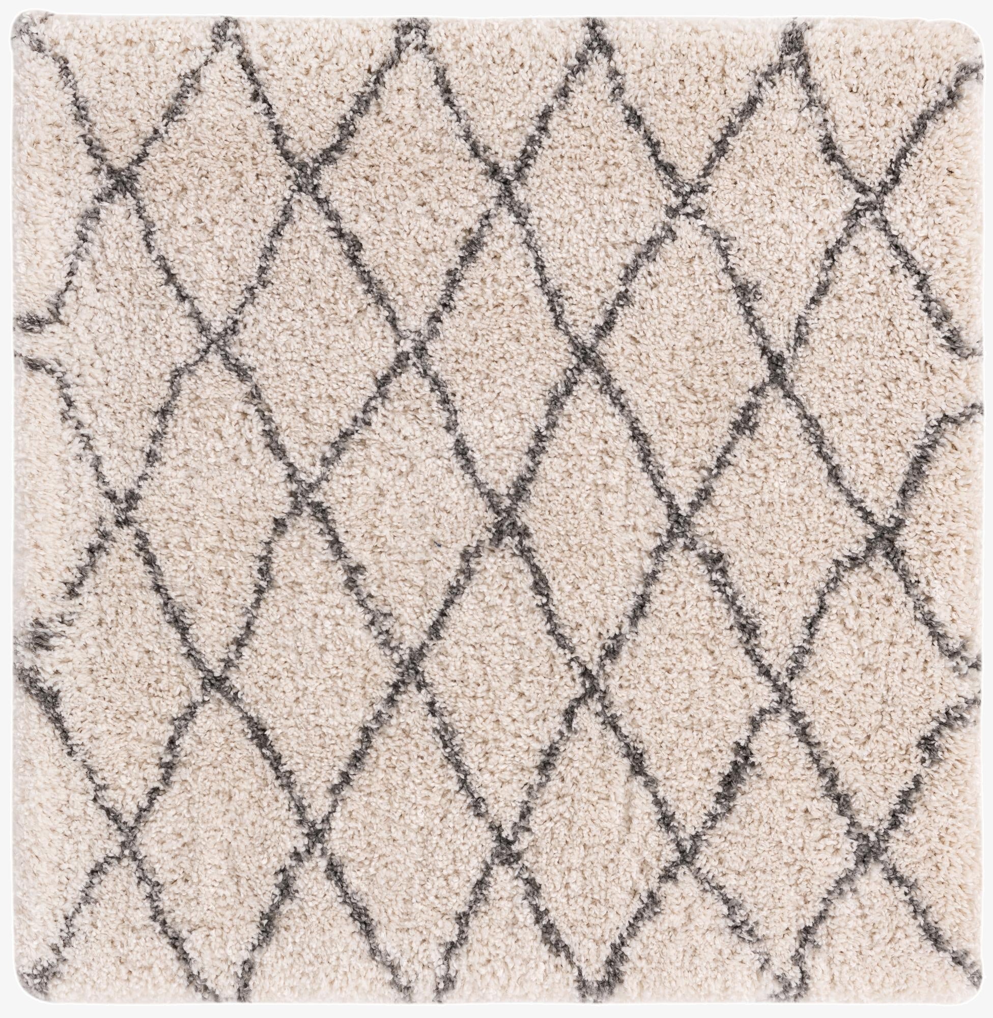  4' x 4' Moroccan Shag Square Rug