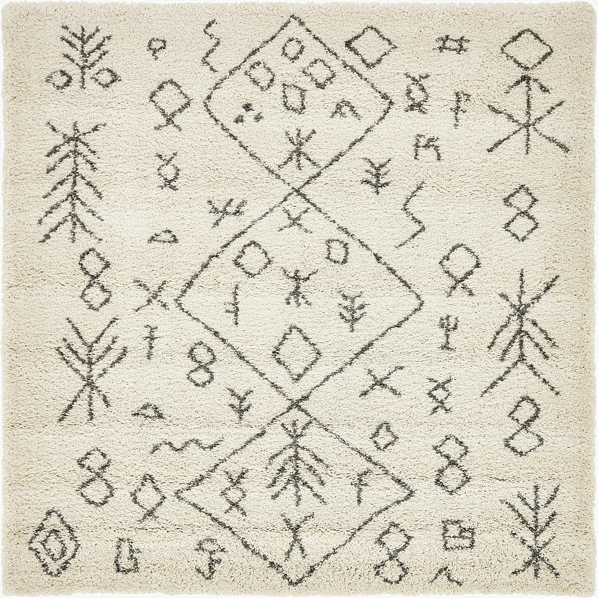  8' x 8' Moroccan Shag Square Rug