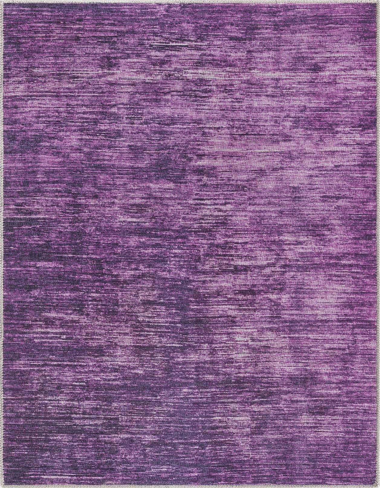 A 3x5 rectangular purple modern rug with a subtle striped texture, suitable for indoor spaces.