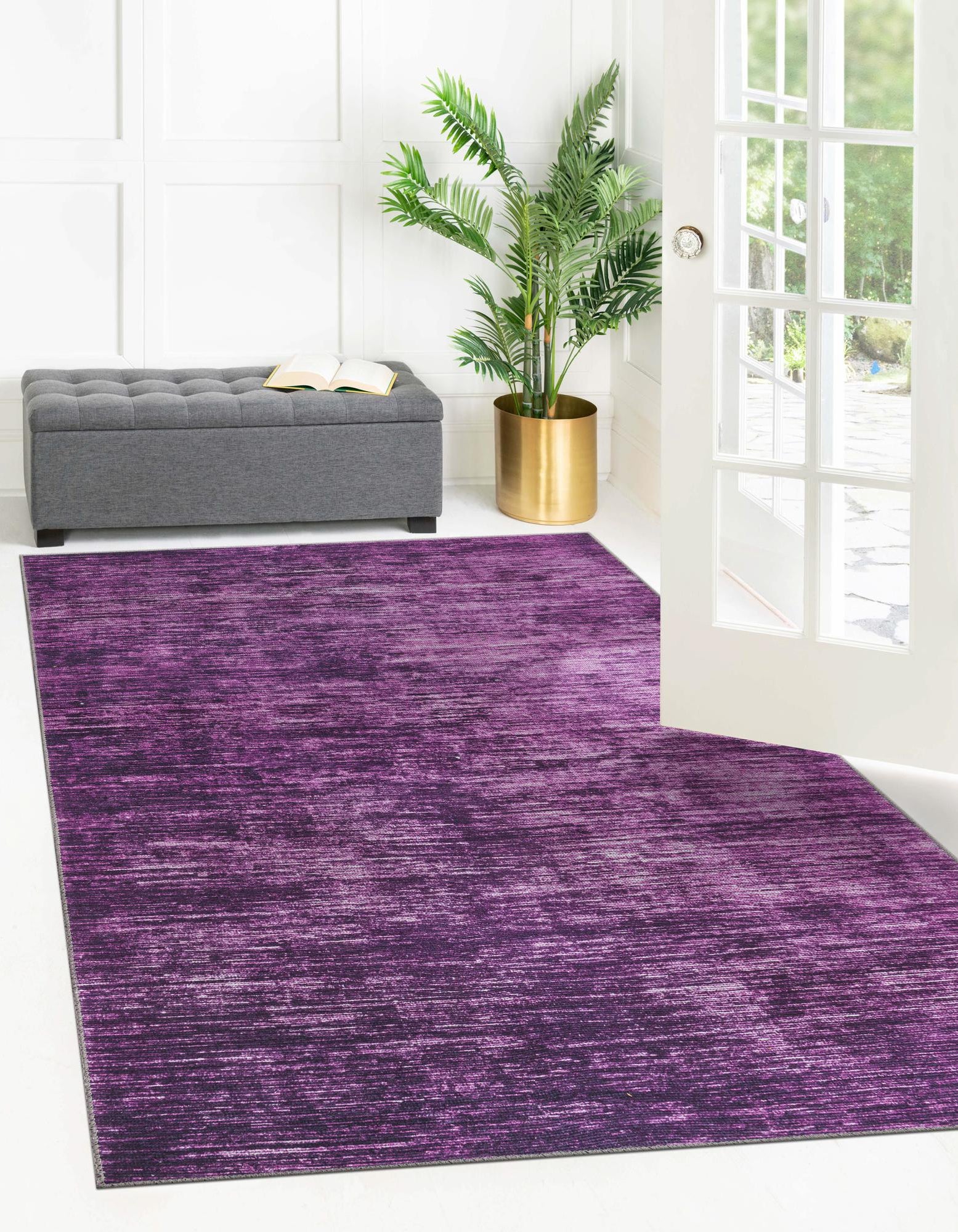 Purple 7' 10 x 10' Asha Rug | Rugs.com
