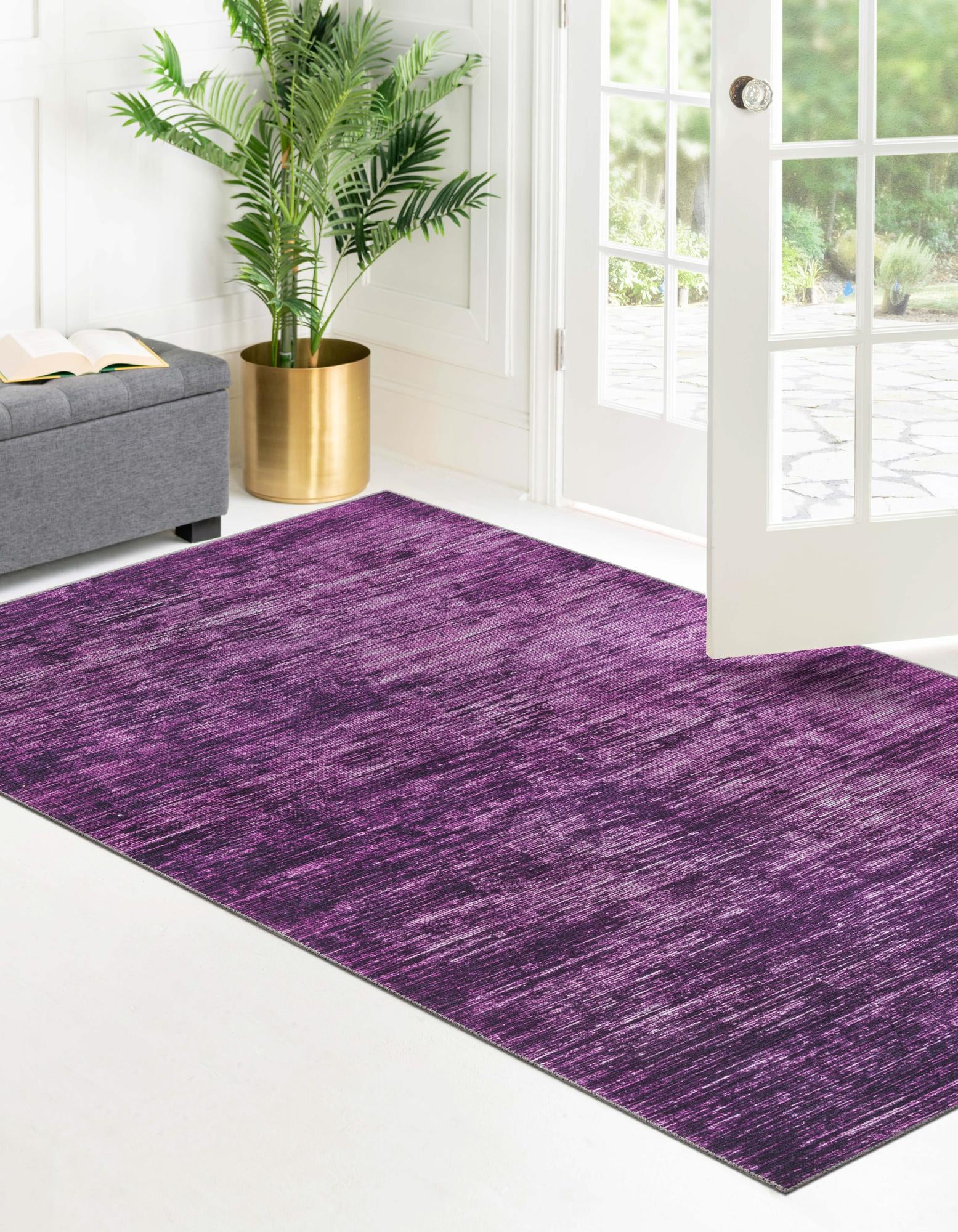 Purple 7' 10 x 10' Asha Rug | Rugs.com