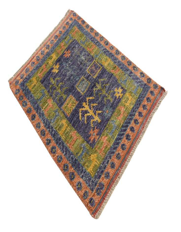 Detail image of  2' 9 x 3' 9  Hand Knotted Balouch Wool Rug