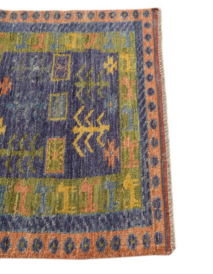Detail image of  2' 9 x 3' 9  Hand Knotted Balouch Wool Rug