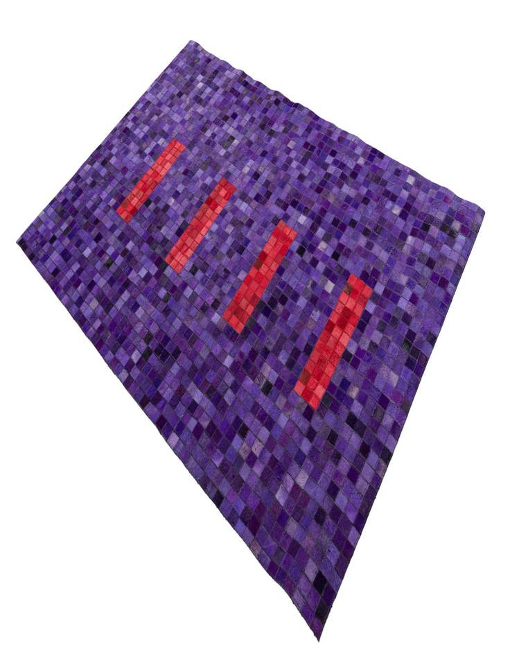 Detail image of 3' 10 x 5' 8 Cowhide Leather Rug